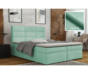 Łóżko z panelami i materacem 