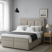 Ciepła sypialnia z łóżkiem Modeno box