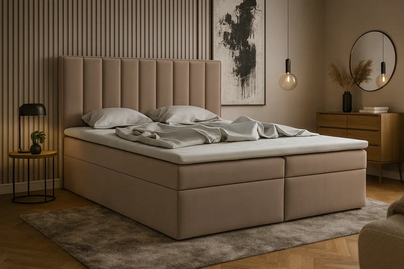 Aranżacja łózka idream box w modnej sypialni