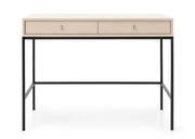 Beżowa toaletka z szufladami na czarnych nogach!