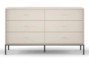 Duża komoda z sześcioma szufladami w sam raz do salonu 