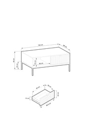 Wymiary Ławy Natt CZ104 - 104 cm długości, 68 cm szerokości, 46 cm wysokości.