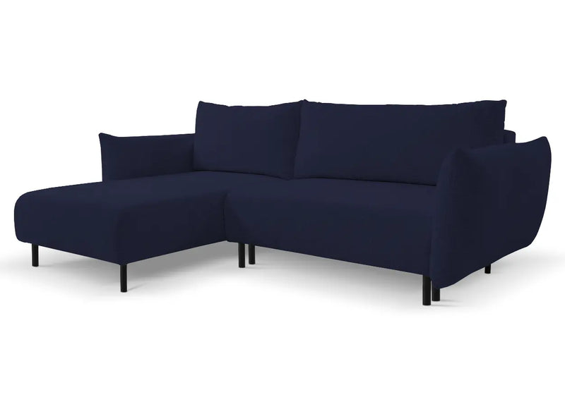 Ciemno granatowy narożnik Avelon, strona lewa