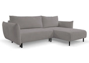 Szary narożnik boucle Avelon, strona prawa