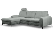 Szary narożnik z funkcją spania do salonu Montis