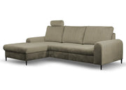 Beżowy narożnik z funkcją spania do salonu Montis