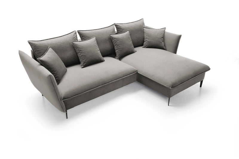 Szary narożnik w rzucie z góry