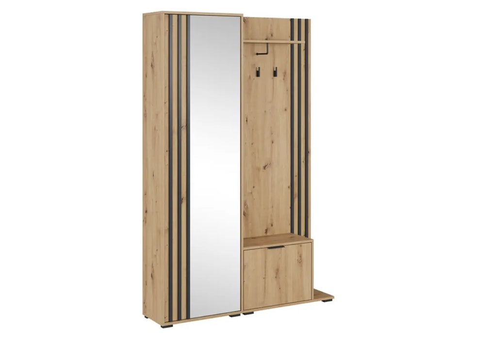 Szafa garderoba z lustrem w kolorze artisan