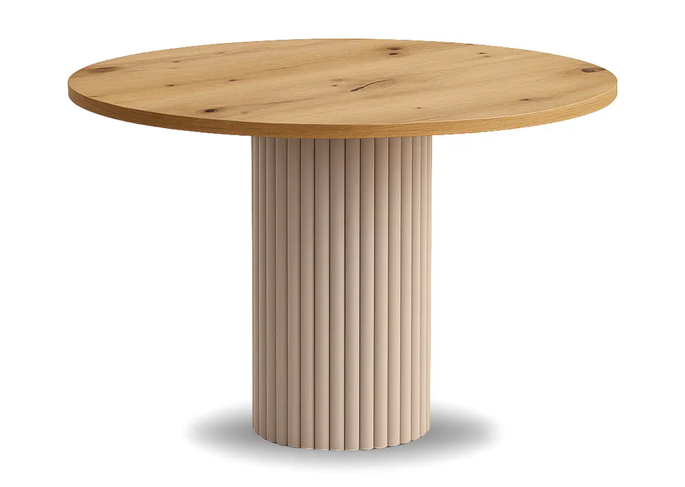 Stół Nesta z kaszmirową nogą – elegancki wybór do jadalni i salonu