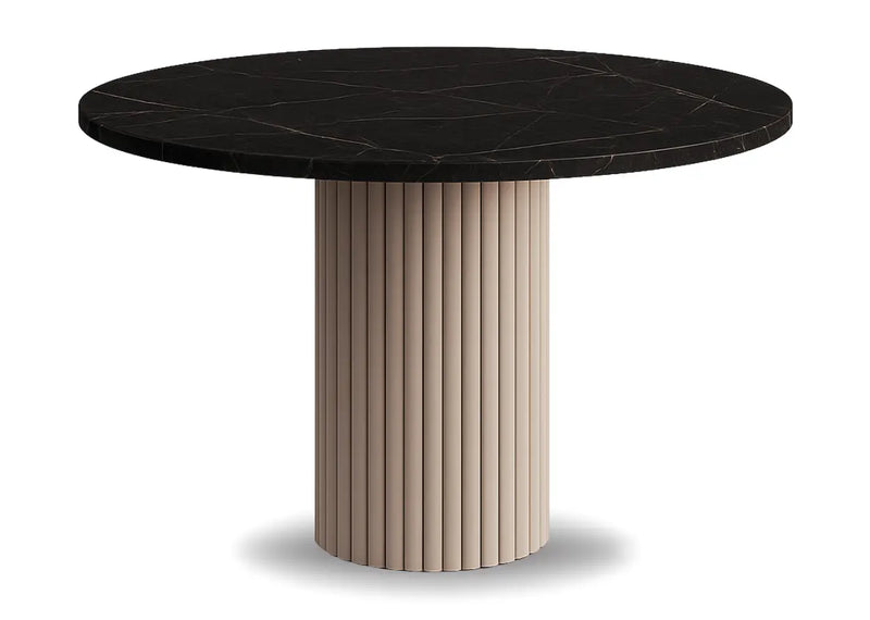 Stół nesta kaszmir z blatem w kolorze ciemnego marmuru