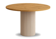 Stół kaszmir Nesta z blatem craft złoty