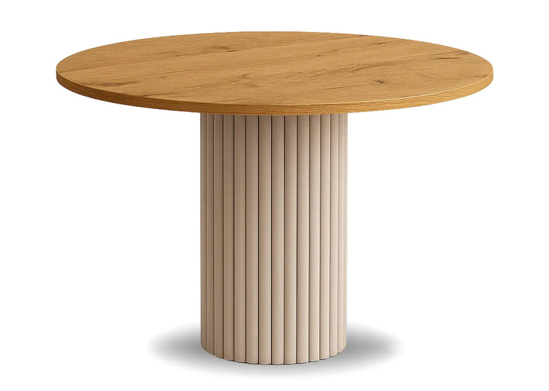 Stół kaszmir Nesta z blatem craft złoty