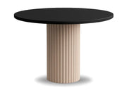 Stół kaszmir Nesta z czarnym blatem