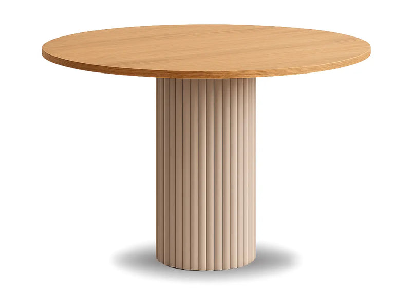 Modny stół kaszmir z blatem hikora