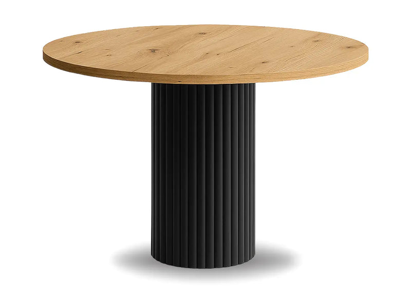 Stół nesta czarna noga i blat artisan