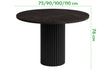 Wymiary czarnego stołu Nesta