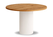 Nesta biała noga i blat craft złoty