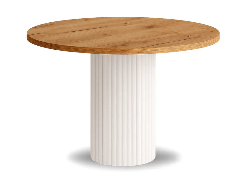 Nesta biała noga i blat craft złoty