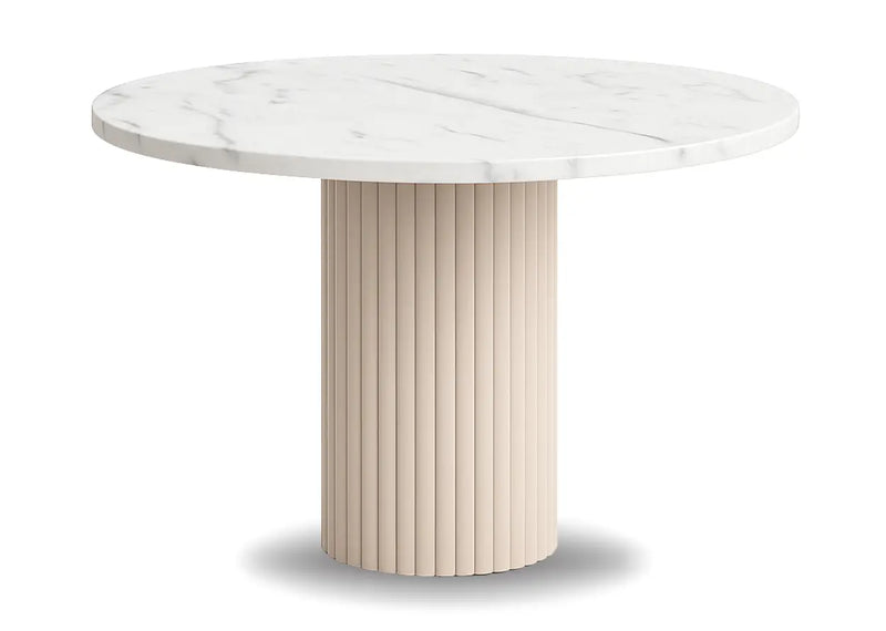 Stół kaszmir nesta z blatem w komorze jasnego marmuru