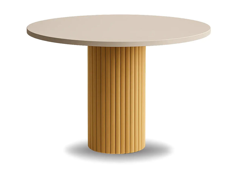 Kaszmirowy blat w zestawieniu ze złota noga w stole Nesta