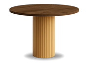 Ciemny blat lefkas ze złota nogą w okrągłym stole Nesta