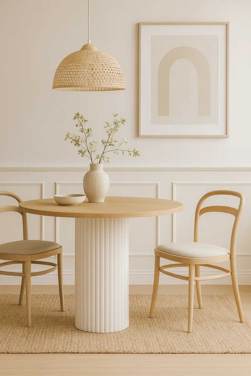 Przytulny salon ze stołem Nesta