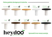 Zestawienie dostępnych blatów z białą nogą stołu Nesta