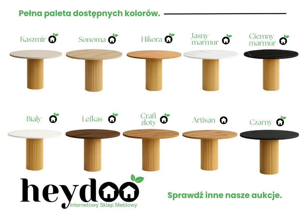 Stół Nesta ze złotą nogą – luksusowy akcent do wnętrz