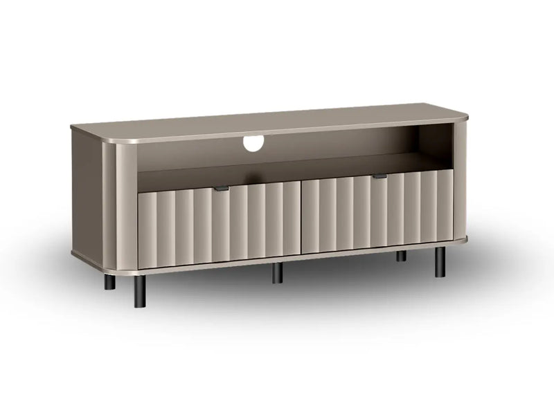 Szafka RTV szara lub biała NOVADO 6 z boku