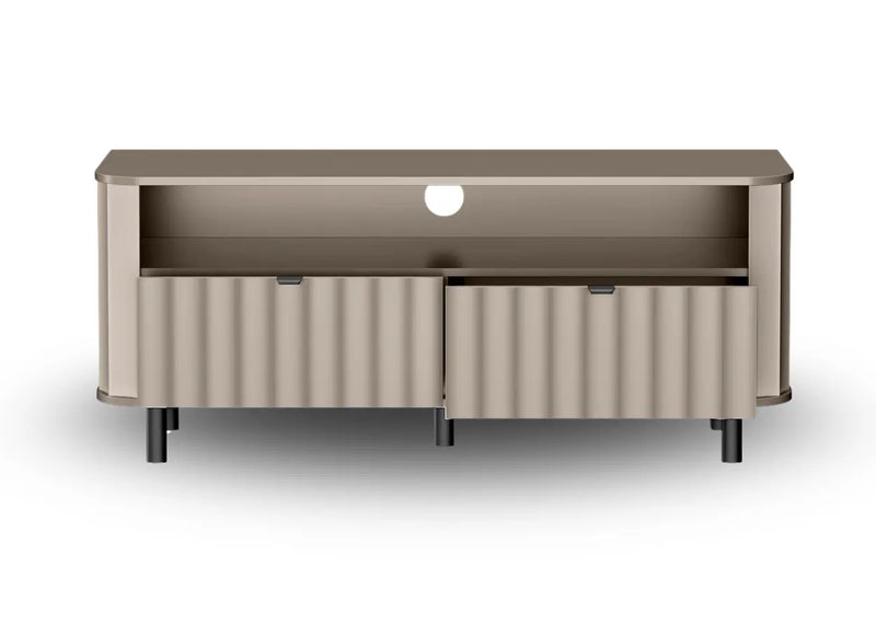 Szafka RTV szara lub biała NOVADO 6 z półką na dekoder