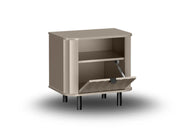 Szafka nocna NOVADO 7 – wąski, mały i prosty stolik nocny z pólką