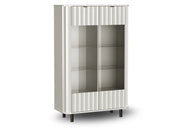 Witryna NOVADO 9 – szeroka i nowoczesna witryna do salonu w kolorze białym