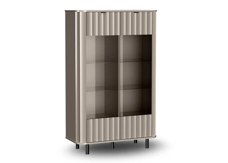 Witryna NOVADO 9 – szeroka i nowoczesna witryna do salonu z boku