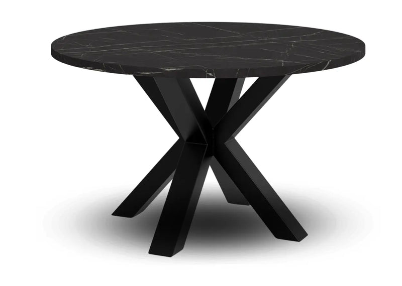 Elegancki stolik kawowy z blatem w kolorze marmuru