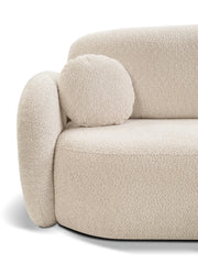 Detal nowoczesnego narożnika boucle