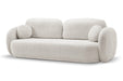 Kremowa sofa w modnej tkaninie 