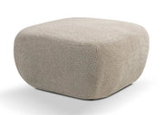 Ciemno beżowa pufa do narożnika 