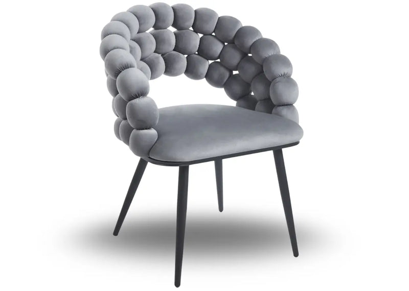 Szare krzesło Ovalo