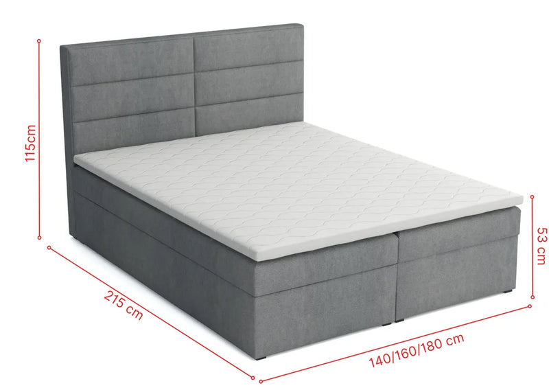 Dostępne wymiary łóżka Passione Box