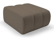 Brązowa pufa do narożnika