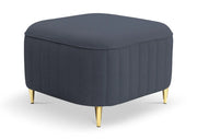 Ciemno granatowa pufa Luxor
