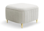 Jasno szara pufa Luxor