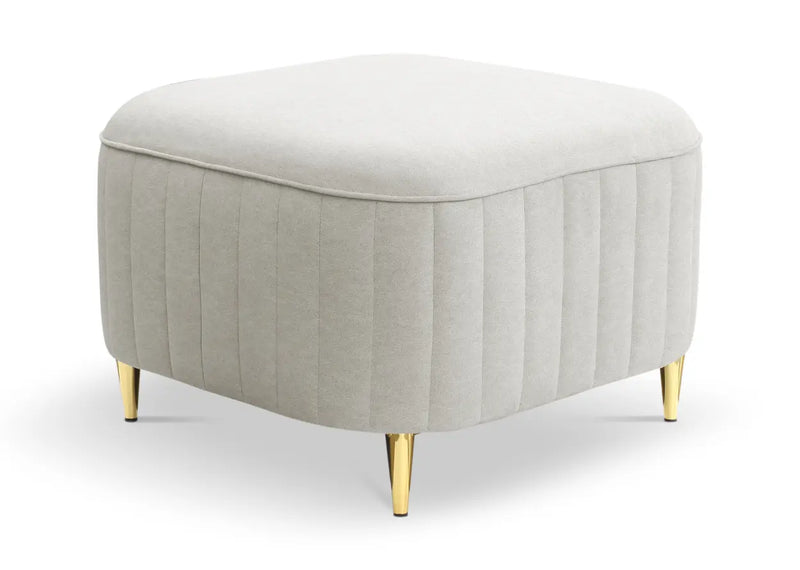 Jasno szara pufa Luxor