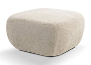 Beżowa pufa do narożnika