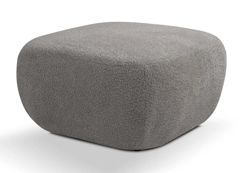 Ciemno szara pufa do narożnika