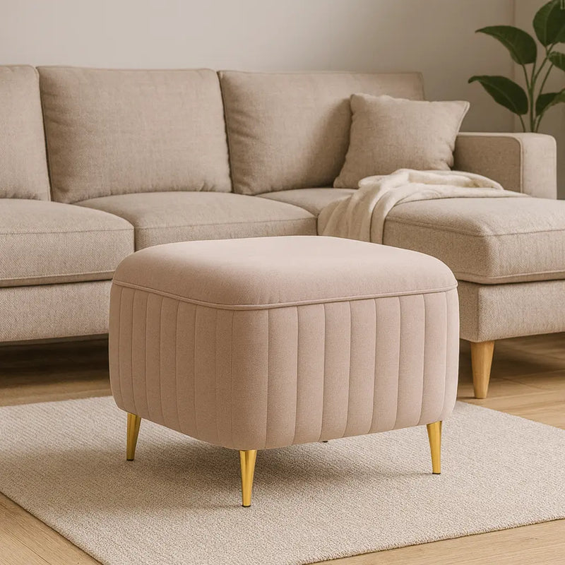 Pufa Luxor w modnym salonie