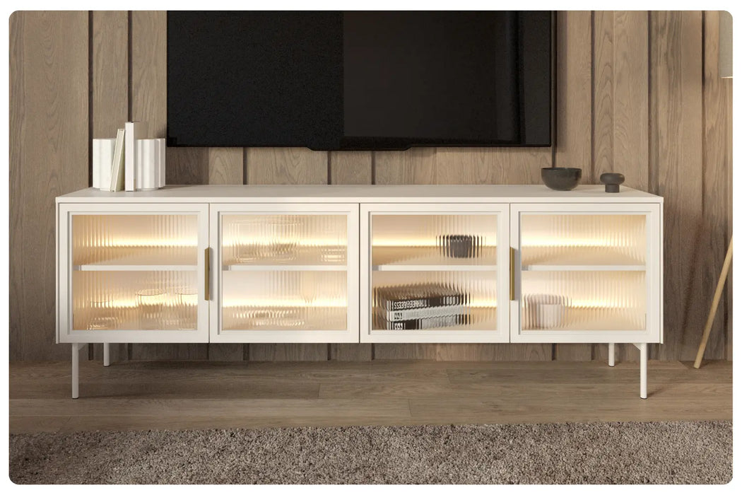 Stolik RTV Lumi 181 4D – nowoczesny design, elegancja i praktyczne przechowywanie