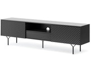 Rhea RTV C.RTV180 - Szafka RTV w grafitowym kolorze, widok pod kątem