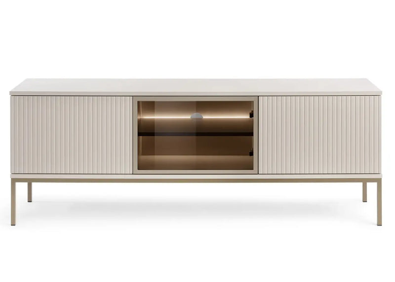 Kaszmirowy stolik pod telewizor z oświetleniem