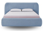 Błękitne Łóżko tapicerowane Rainbow I Heydoo.pl